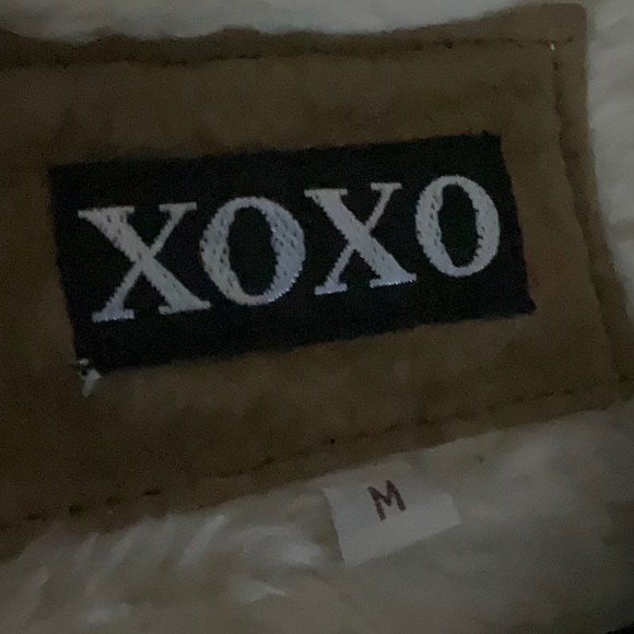 XOXO Suede Sherpa Lined Jacket - Size Medium - Picture 13 of 16